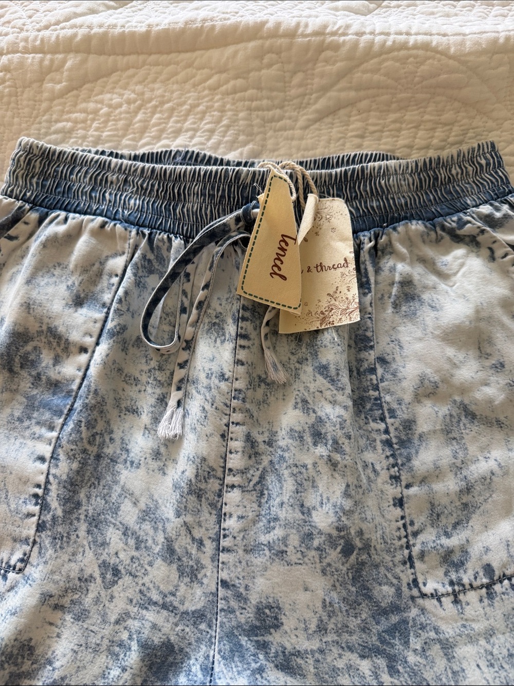 Hem & Thread Light Blue Acid Wash Boyfriend Jeans - Picture 7 of 9